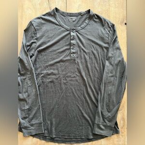 3/$90 DU/ER Long Sleeve Henley Shirt